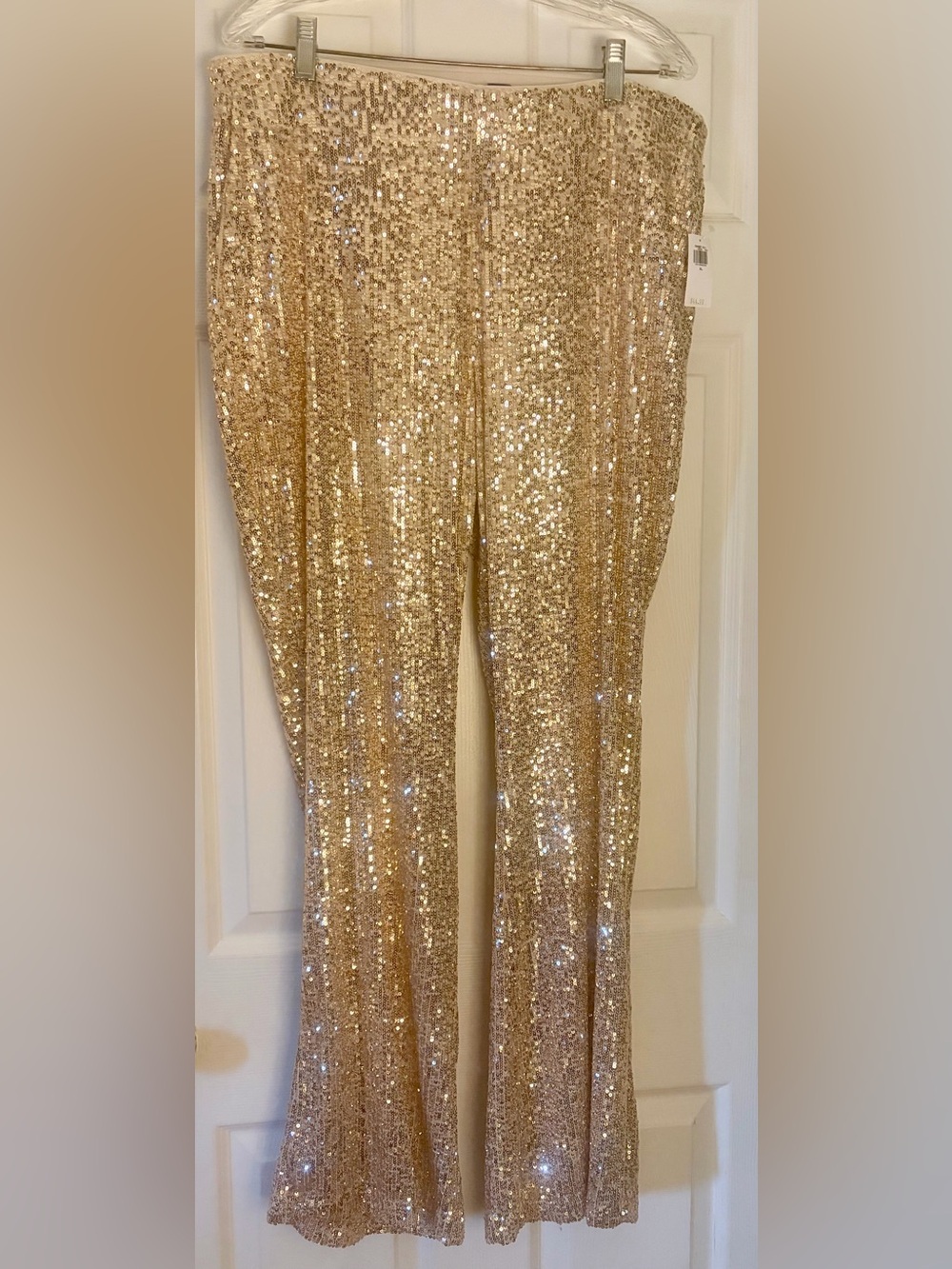 Old Navy Sequin Flare Pants - Gold